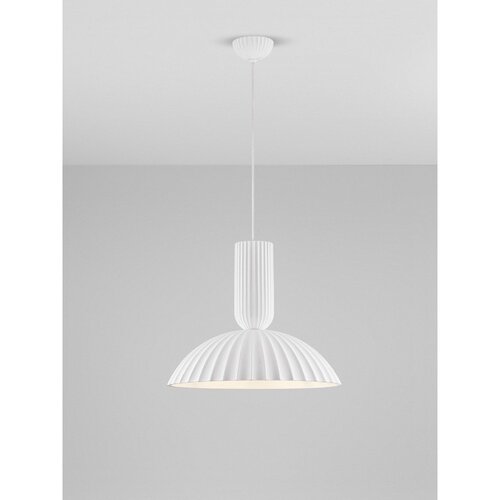 Nova Luce Bijela viseća svjetiljka od kamenine &amp;oslash; 50 cm Ammos &amp;ndash; Slike