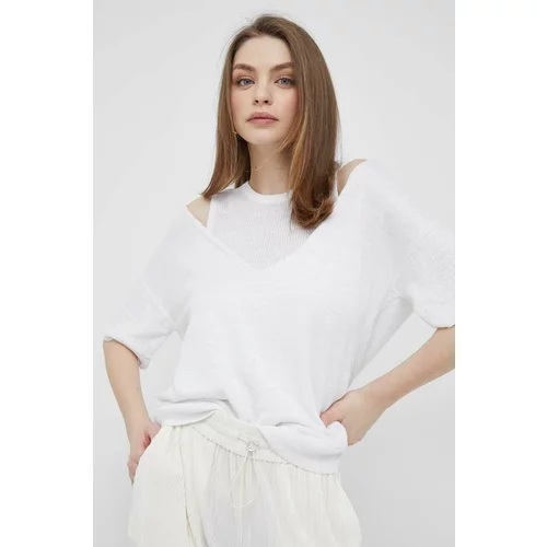 Dkny Laneni pulover boja: bijela, lagani
