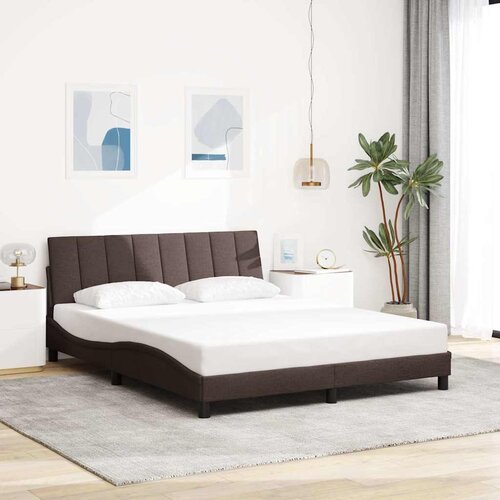  Okvir za krevet bez madraca Hanko tamnosmeđi 160x200 cm od tkanine Cijene