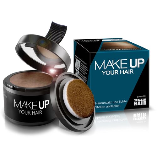 MIKRO kosa Fiber za prorijeđenu kosu Make Up Cover Hair 4 g &amp;ndash; Srednje smeđa Slike