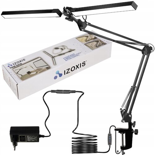  Alu. 230V 168 LED gibljiva dvojna namizna svetilka črna Cene
