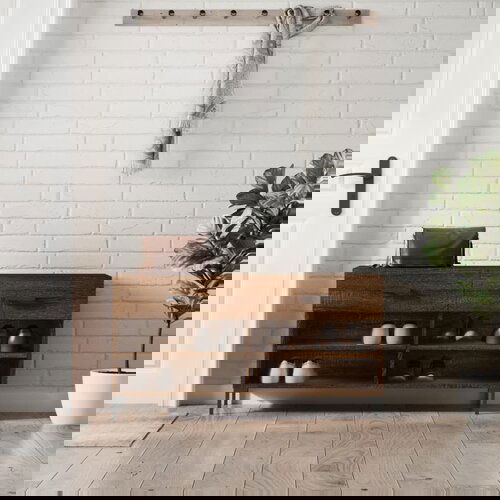 vidaXL Klupa za cipele smeđa boja hrasta 102x35x55cm konstruirano drvo Cijene