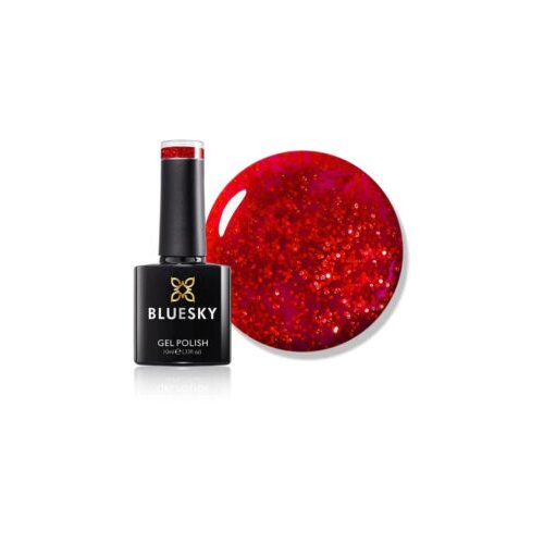  BLUESKY TRAJNI LAK RED GLIMMER 10ML Slike