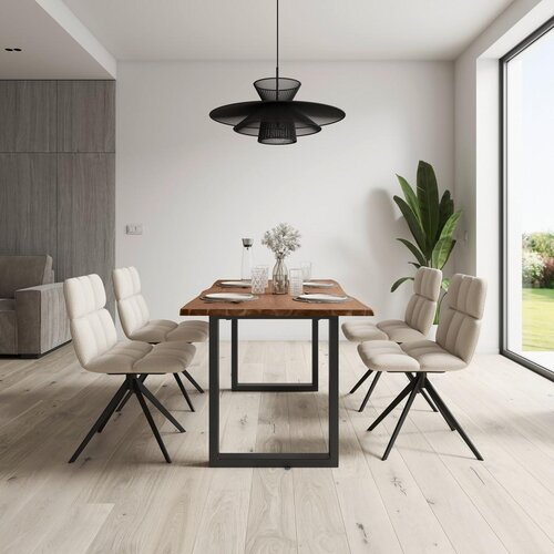 Bessagi Home Jedilna Miza Dale, Les Akacije, 180x90 Slike