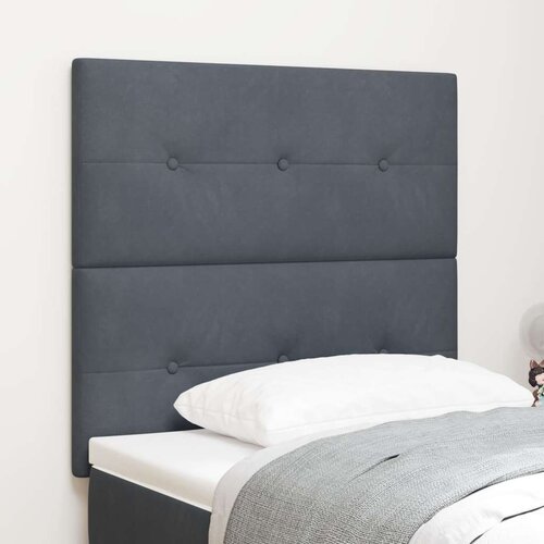  Naslon za glavu s gumbićima tamnosive boje 90 cm bar&amp;scaron;un Slike