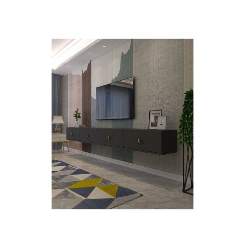 Hanah home tv polica zuzu double anthracite Slike