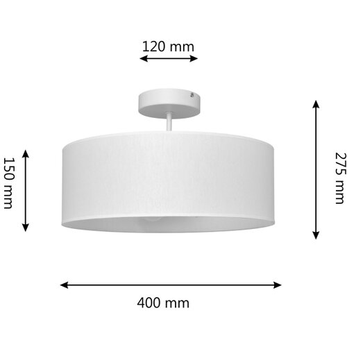  Luster na &amp;scaron;tapu ALBA 3xE27/15W/230V bela Slike