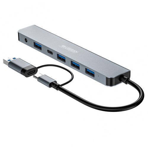 Oem URBAN FACTORY, Hub MINEE USB-A/C s 7 vrati za večkratno priključitev Ultra-hiter USB 3.0 15 cm, Siva, (5000185079) Cene