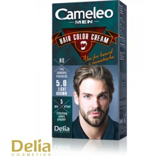 Delia Krema za bojenje kose, brade i brkova CAMELEO MEN svetlo smeđa 5.0 | Kozmo Shop Online Cene