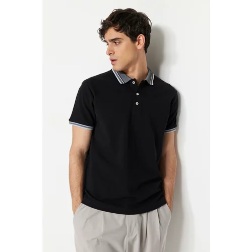 Trendyol Polo T-shirt - Black - Slim