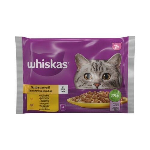 Whiskas hrana za mace izbor zivine senior 4X85G Slike
