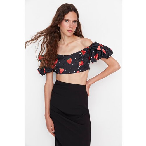 Trendyol Limited Edition Multicolored Sleeve Detailed Blouse Slike