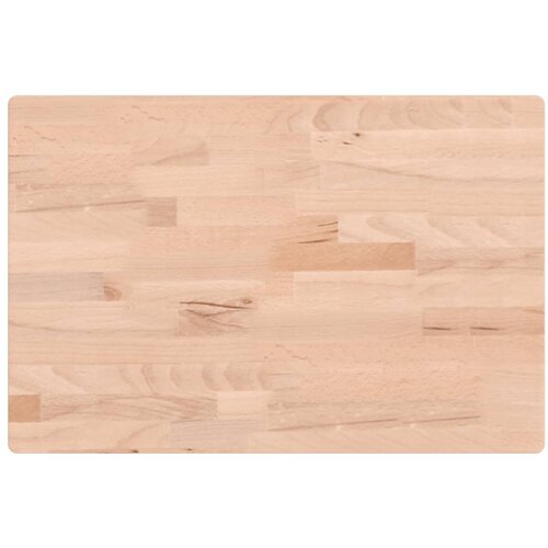  Zidna polica za umivaonik od čelika i masivne bukovine Smeđa 60 x 40 x 2.5 cm Slike