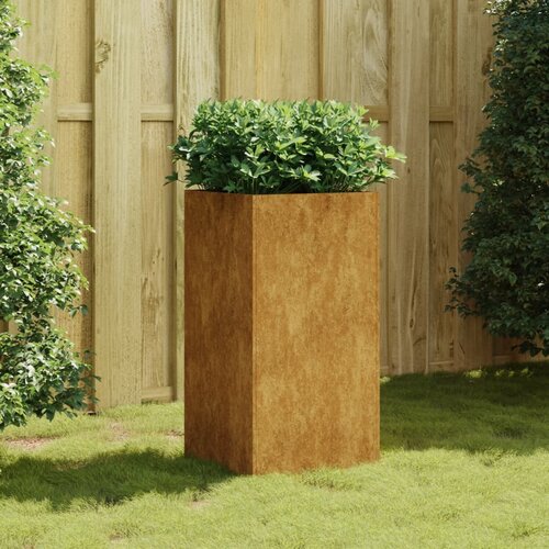 vidaXL Cvetlično korito 40x40x80 cm corten jeklo Cene