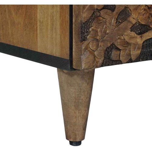  ormar s ladicama Smeđa 100 x 33 5 x 46 cm Čvrsto drvo manga Slike