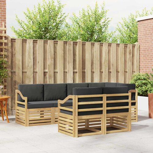  Set vanjskih sofa 7 pcs Bijela i antracit 245 x 126,5 x 73 cm Cene