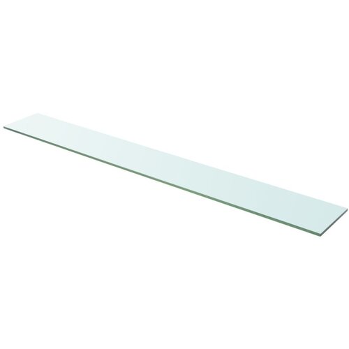 VidaXL Polica Prosojno Steklo 110x15 cm Slike