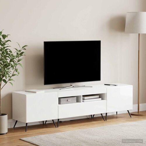  5-dijelni LED TV ormarić Konstruirano drvo Slike