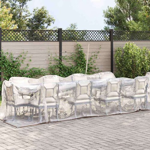 VidaXL Prozirna cerada s u&amp;scaron;icama 2x12 m polietilen Slike