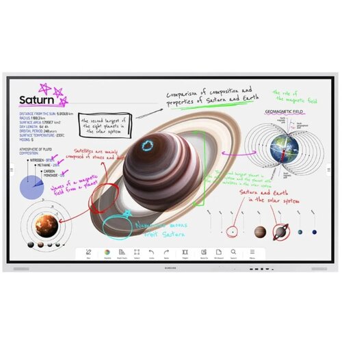 Samsung interaktivni zaslon FLIP WM85B (LH85WMBWLGCXEN), IR Touch, HDMI Out, USB-C - - 85 Slike