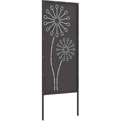  Privatnost u vrtu Crna 50 x 140 cm Hladno valjana čelična Slike