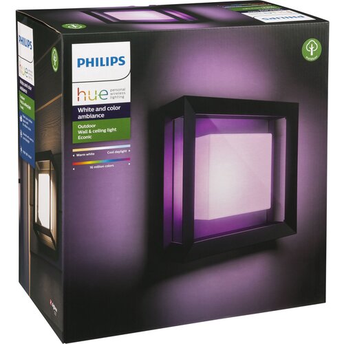 Philips Hue Econic square LED Wall Lamp black - zidna svjetiljka Cijene