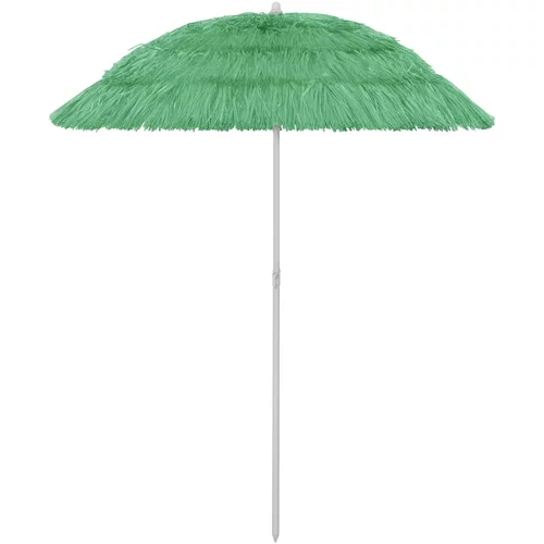 vidaXL Senčnik za na plažo Hawaii zelen 180 cm, (20609590)
