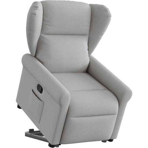 vidaXL Naslonjač na podizanje od tkanine oblačnosivi Cijene