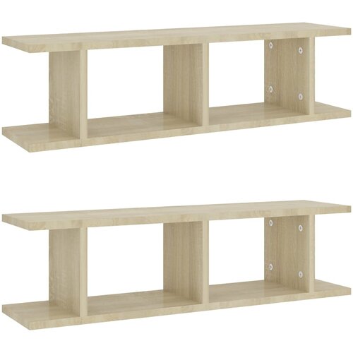Maison Chic 2 kosi Stenske Police - Viseče police sonoma hrast 75x18x20 cm inž. les, (21793520) Slike
