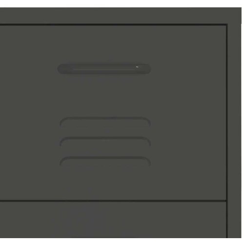 VidaXL Omarica s predali antracitna 80x35x101,5 cm jeklo Slike