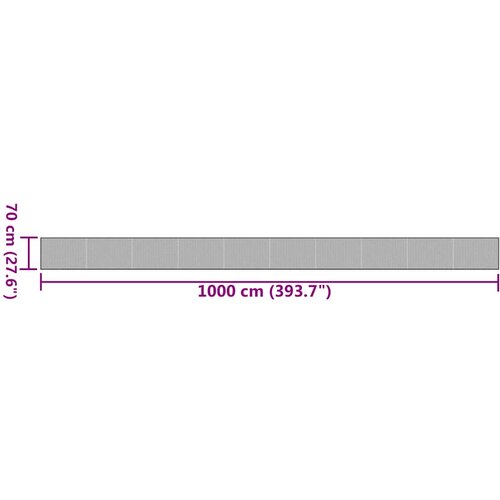 Tepih pravokutni smeđi 70 x 1000 cm od bambusa Slike