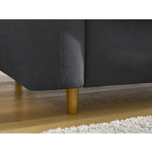 Bobochic Paris Crna sofa za spavanje/sklopiva 200 cm Cocoone &amp;ndash; Slike
