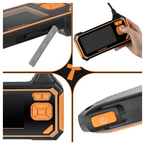 Bigstren 19376-Endoskopska kamera s ekranom 4.3&amp;rdquo; Full HD Slike