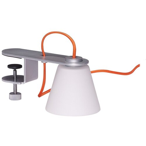 Hübsch Siva stolna lampa sa staklenim sjenilom (visina 23 cm) Lure &ndash; Cijene