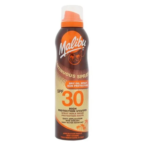 Malibu Continuous Spray Dry Oil SPF30 vodootporan sprej za zaštitu od sunca 175 ml