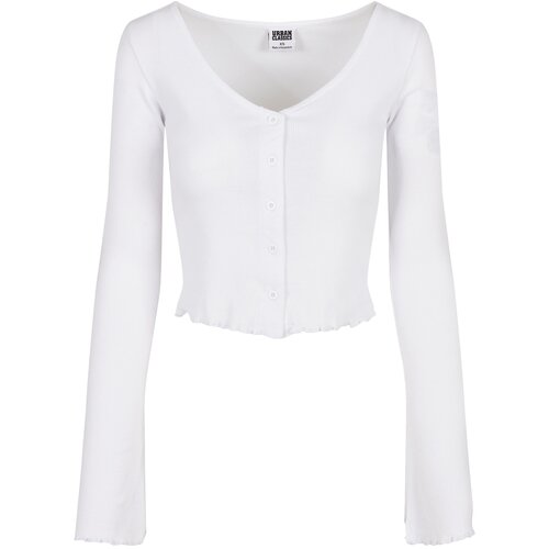 UC Ladies Women&amp;#039;s sweater with cropped ribs in white Slike