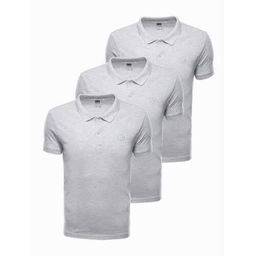 Ombre muška majica clothing polo - grey 3 Slike