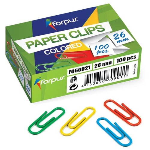  Spajalice u boji, plastificirane - 26 mm Slike