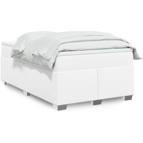  The Living Store Box spring postelja z vzmetnico bel 120x200 cm umetno usnje - Box Spring Postelja, (21520565) Slike