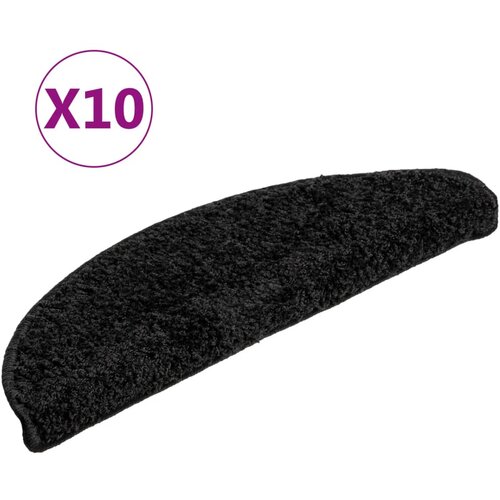 vidaXL Preproge za stopnice 10 kosov 56x17x3 cm črne, (21061077) Cene