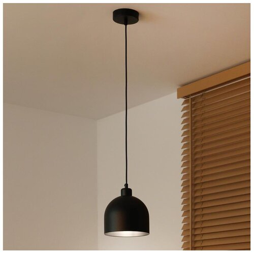  Duolla - Visilica na sajli IRONLINE 1xE27/15W/230V, prečnik 17 cm, crna Cene