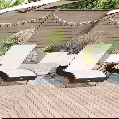  Ležaljke 3 pcs Crna i bijela 40 x 40 x 40.5 cm poliratan Slike