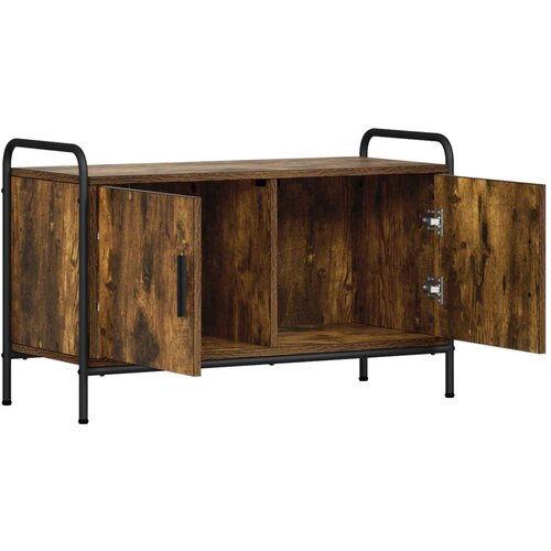  TV ormar 79,5 x 33 x 50 cm Dimljeni hrast Konstruirano drvo Slike