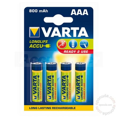 Varta R3 AAA 800 mAh B4 punjiva baterija Slike