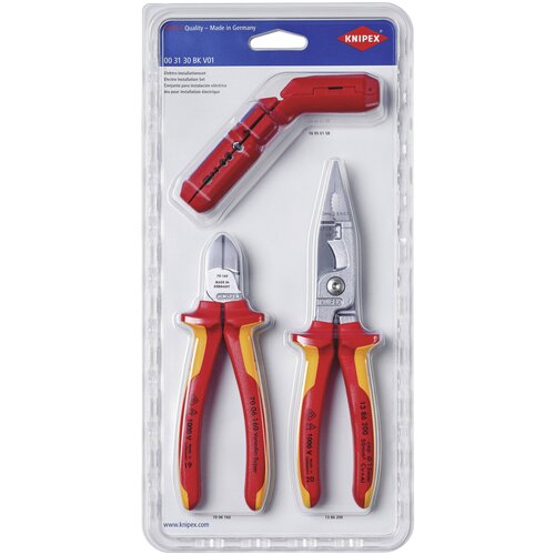 Knipex 00 31 30 BK V01 komplet električnih instalacij 340 mm 00 31 30 BK V01 komplet orodja 3-delni, (20450096) Cene