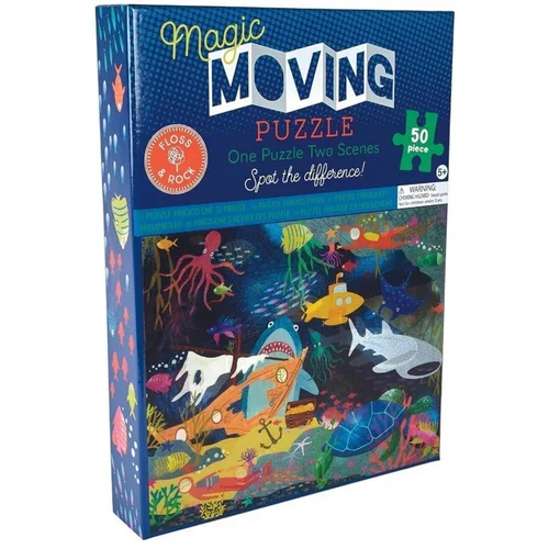 Floss&Rock® slagalica magic moving puzzle deep sea (50 komada)