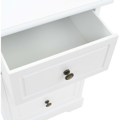  Noćni ormarić od MDF-a i borovine 35 x 32 x 59 cm Slike