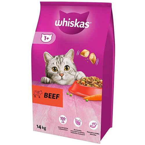 Whiskas granule za odrasle mačke - Govedina 14kg Cene