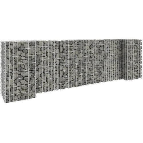  Gabionska sadilica u H-obliku od čelične žice 260 x 40 x 80 cm Cijene
