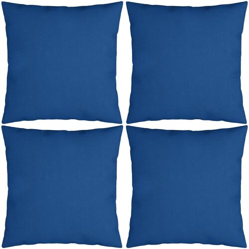 VidaXL Okrasne blazine 4 kosi kraljevsko modre 60x60 cm blago Slike